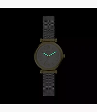 Carlie Mini Three-Hand Stainless Steel Watch