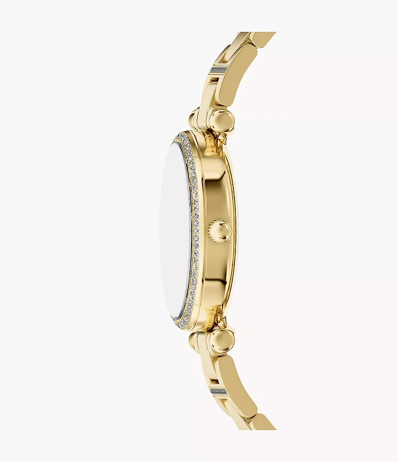 Carlie Three-Hand Gold-Tone Stainless Steel Watch