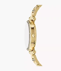 Carlie Three-Hand Gold-Tone Stainless Steel Watch