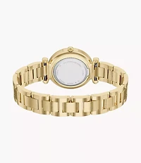 Carlie Three-Hand Gold-Tone Stainless Steel Watch