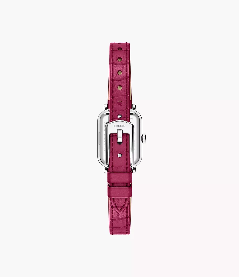 Raquel Mini Two-Hand Pink Leather Watch