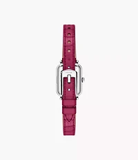 Raquel Mini Two-Hand Pink Leather Watch