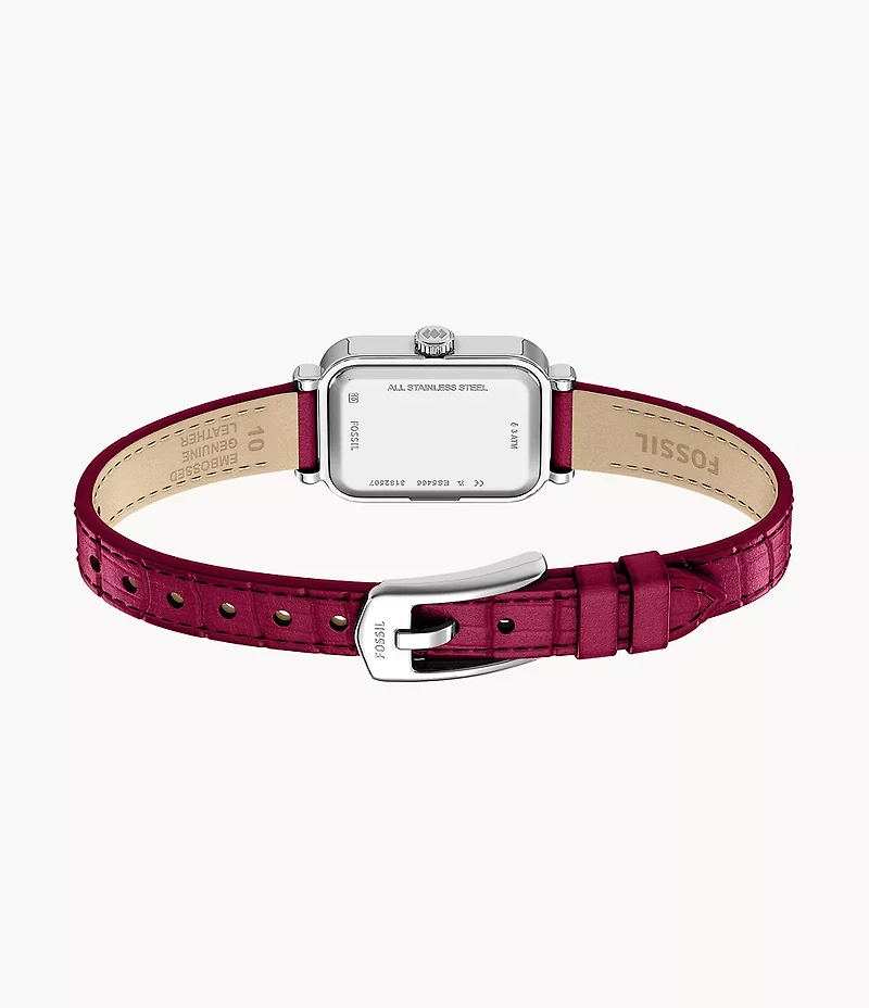 Raquel Mini Two-Hand Pink Leather Watch