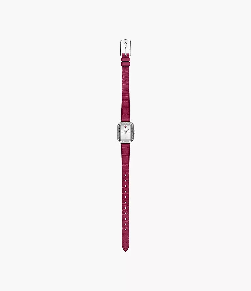 Raquel Mini Two-Hand Pink Leather Watch