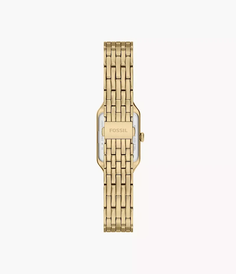 Raquel Mini Three-Hand Gold-Tone Stainless Steel Watch
