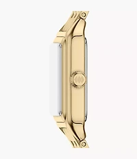 Raquel Mini Three-Hand Gold-Tone Stainless Steel Watch