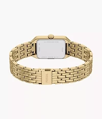 Raquel Mini Three-Hand Gold-Tone Stainless Steel Watch