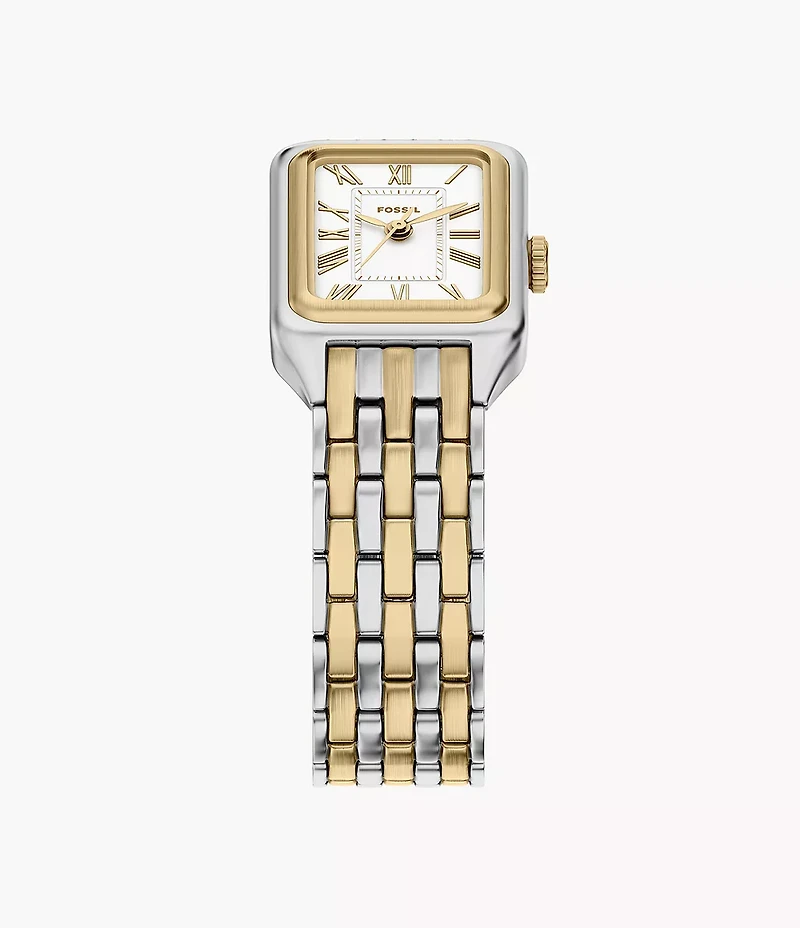Raquel Mini Three-Hand Two-Tone Stainless Steel Watch