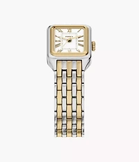 Raquel Mini Three-Hand Two-Tone Stainless Steel Watch