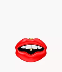 Watch Ring Two-Hand Gold-Tone Stainless Steel