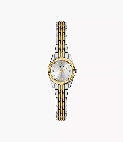 Scarlette Mini Three-Hand Two-Tone Stainless Steel Watch