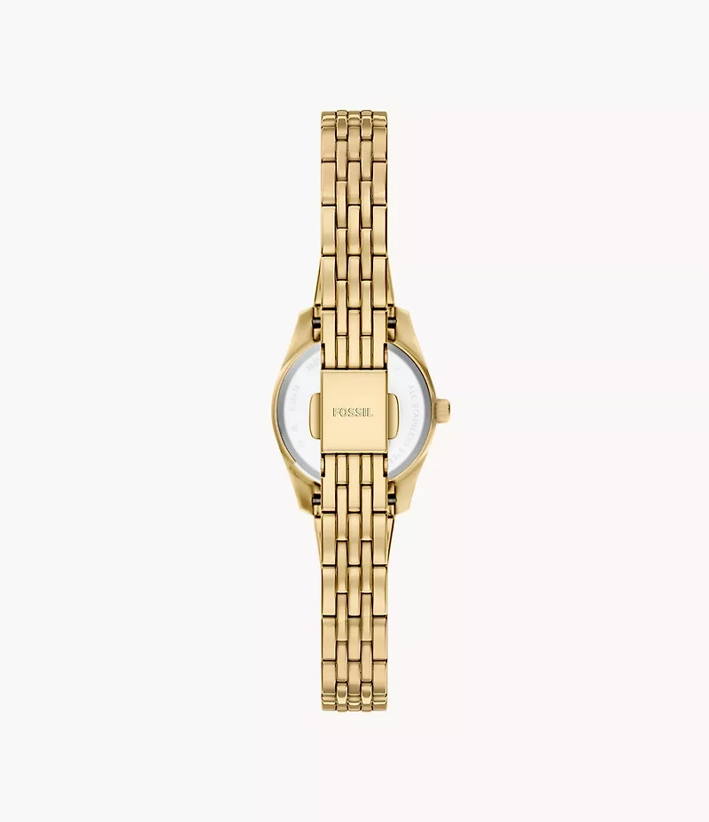 Scarlette Mini Three-Hand Gold-Tone Stainless Steel Watch