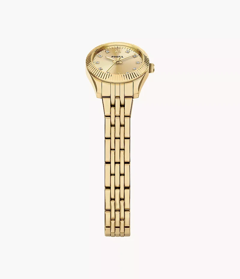 Scarlette Mini Three-Hand Gold-Tone Stainless Steel Watch