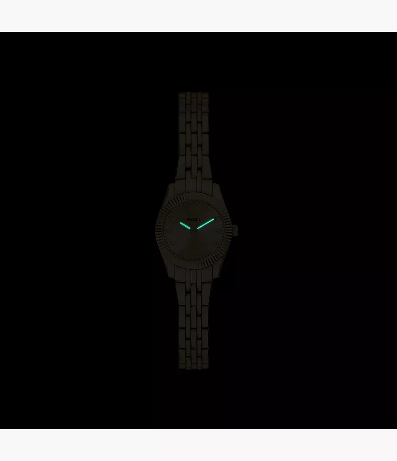 Scarlette Mini Three-Hand Gold-Tone Stainless Steel Watch