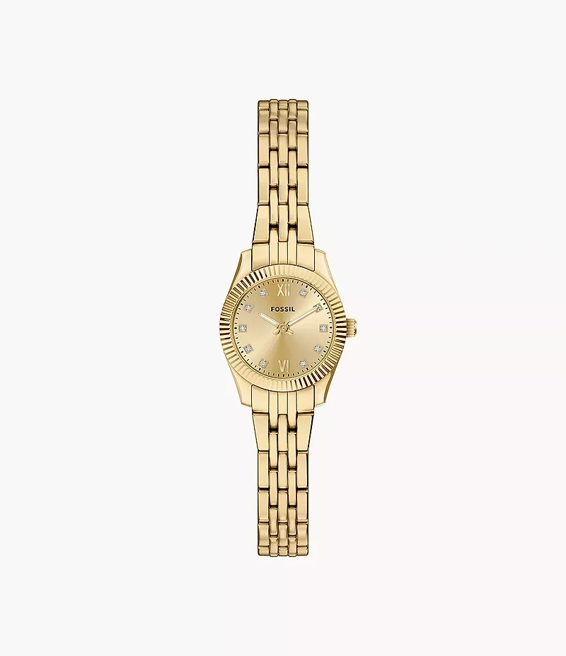 Scarlette Mini Three-Hand Gold-Tone Stainless Steel Watch