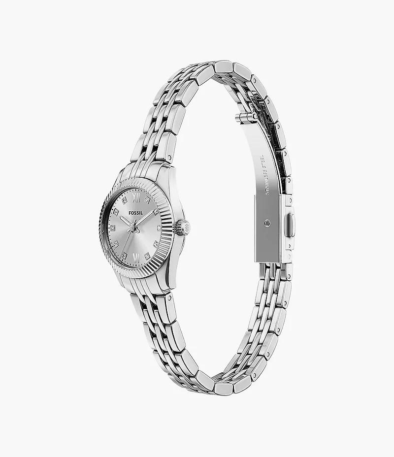 Scarlette Mini Three-Hand Stainless Steel Watch