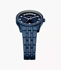 Scarlette Three-Hand Navy Stainless Steel Watch