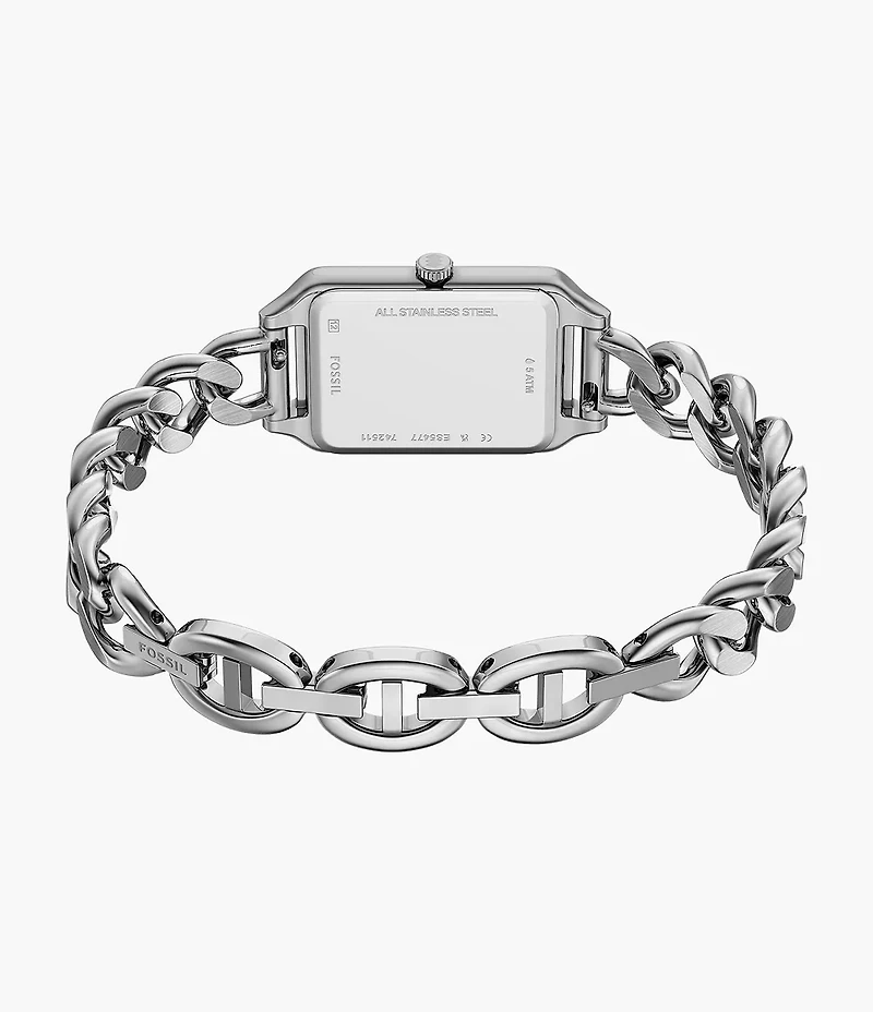 Raquel Three-Hand Stainless Steel Watch