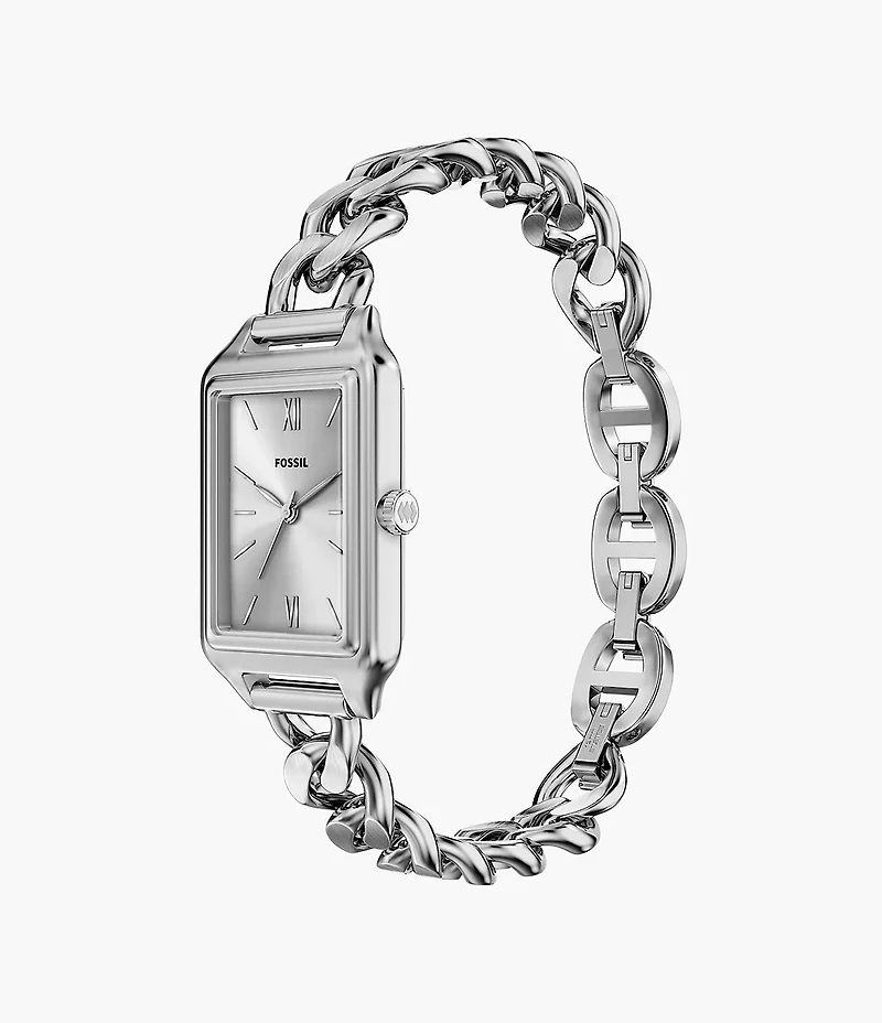 Raquel Three-Hand Stainless Steel Watch