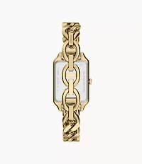 Raquel Three-Hand Gold-Tone Stainless Steel Watch