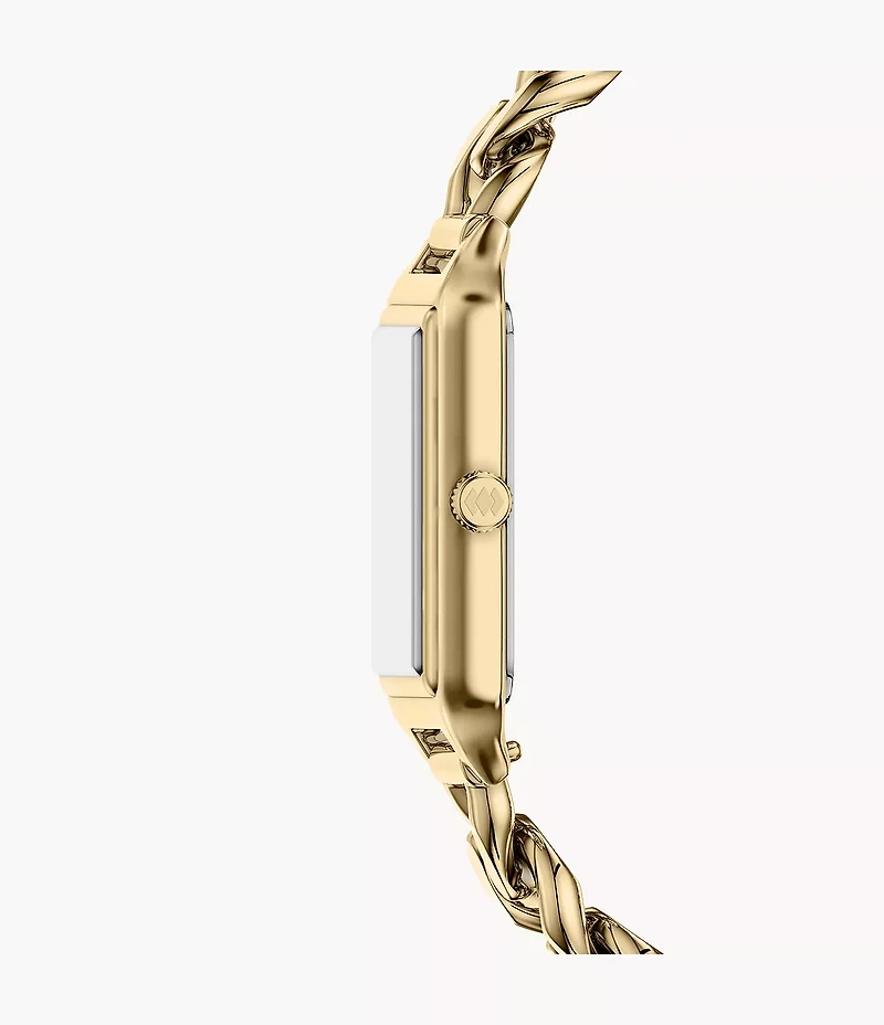 Raquel Three-Hand Gold-Tone Stainless Steel Watch