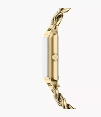 Raquel Three-Hand Gold-Tone Stainless Steel Watch