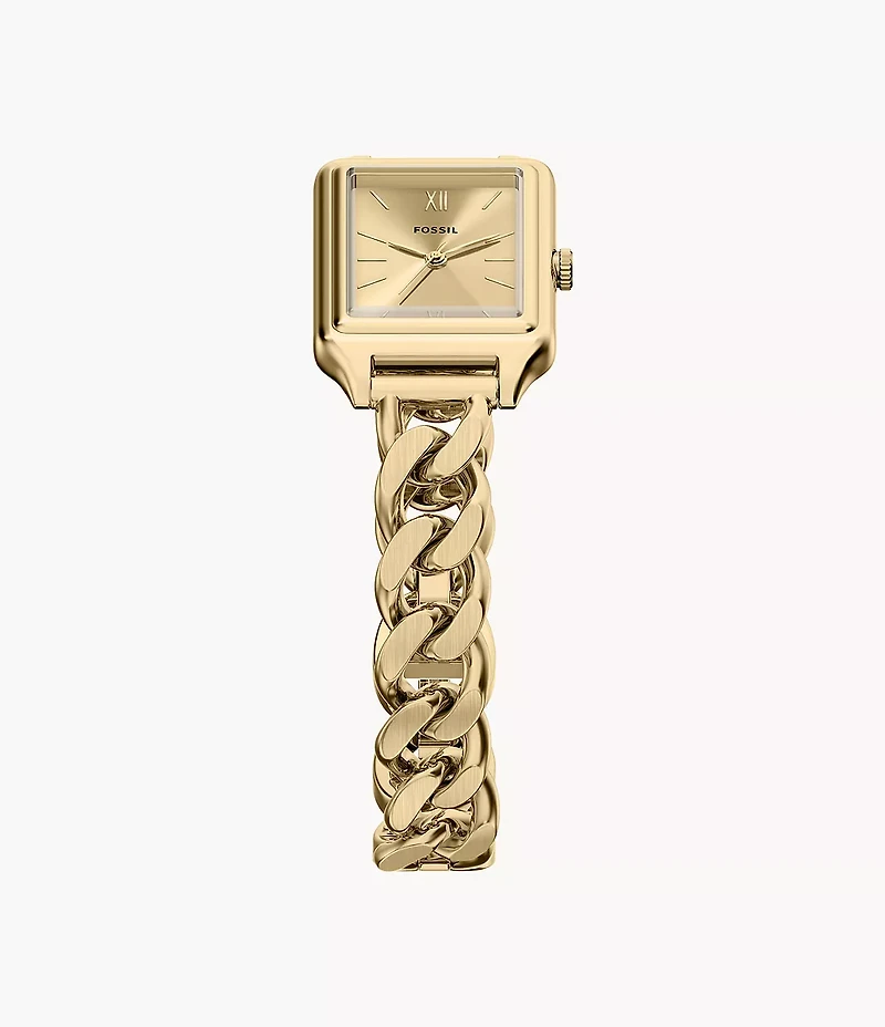 Raquel Three-Hand Gold-Tone Stainless Steel Watch