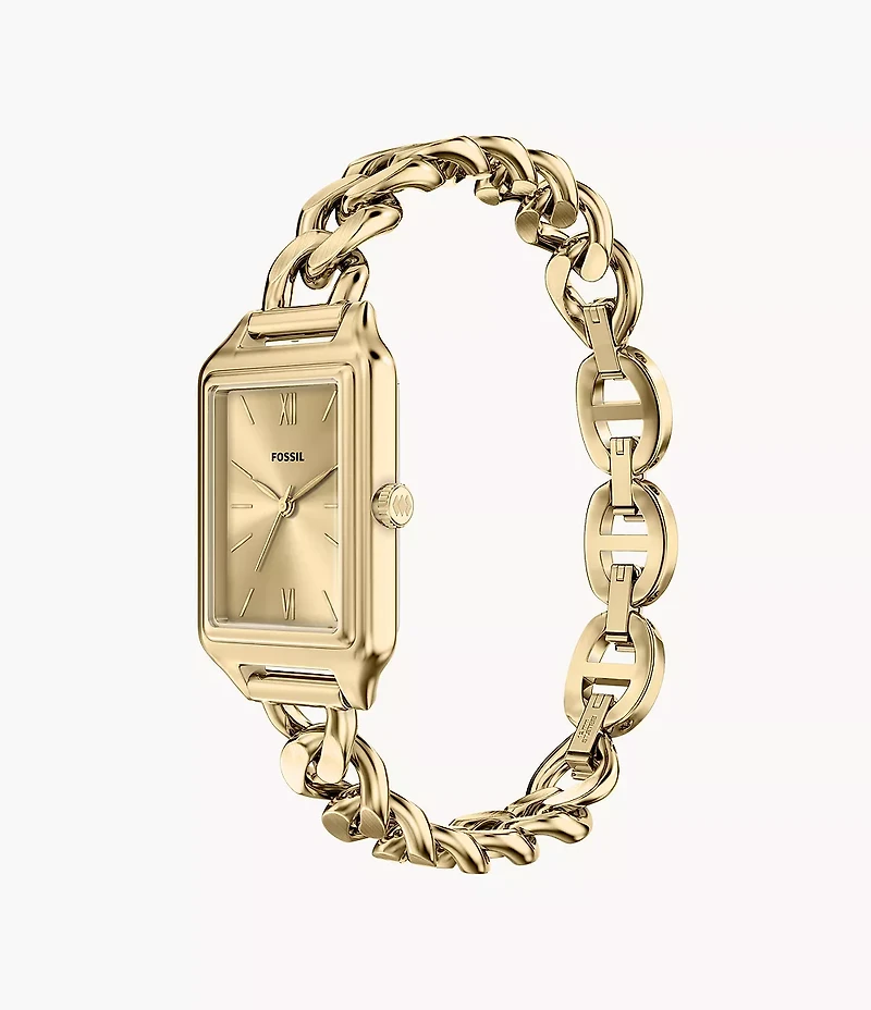 Raquel Three-Hand Gold-Tone Stainless Steel Watch