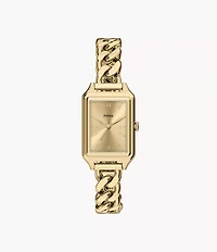 Raquel Three-Hand Gold-Tone Stainless Steel Watch