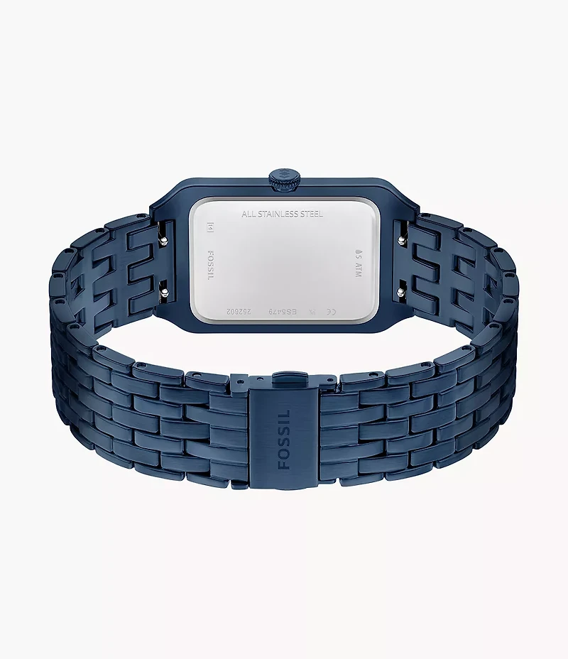 Raquel Three-Hand Navy Stainless Steel Watch