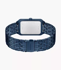 Raquel Three-Hand Navy Stainless Steel Watch