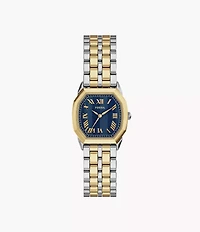 Harlow Three-Hand Two-Tone Stainless Steel Watch