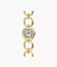 Harlow Mini Two-Hand Gold-Tone Stainless Steel Watch