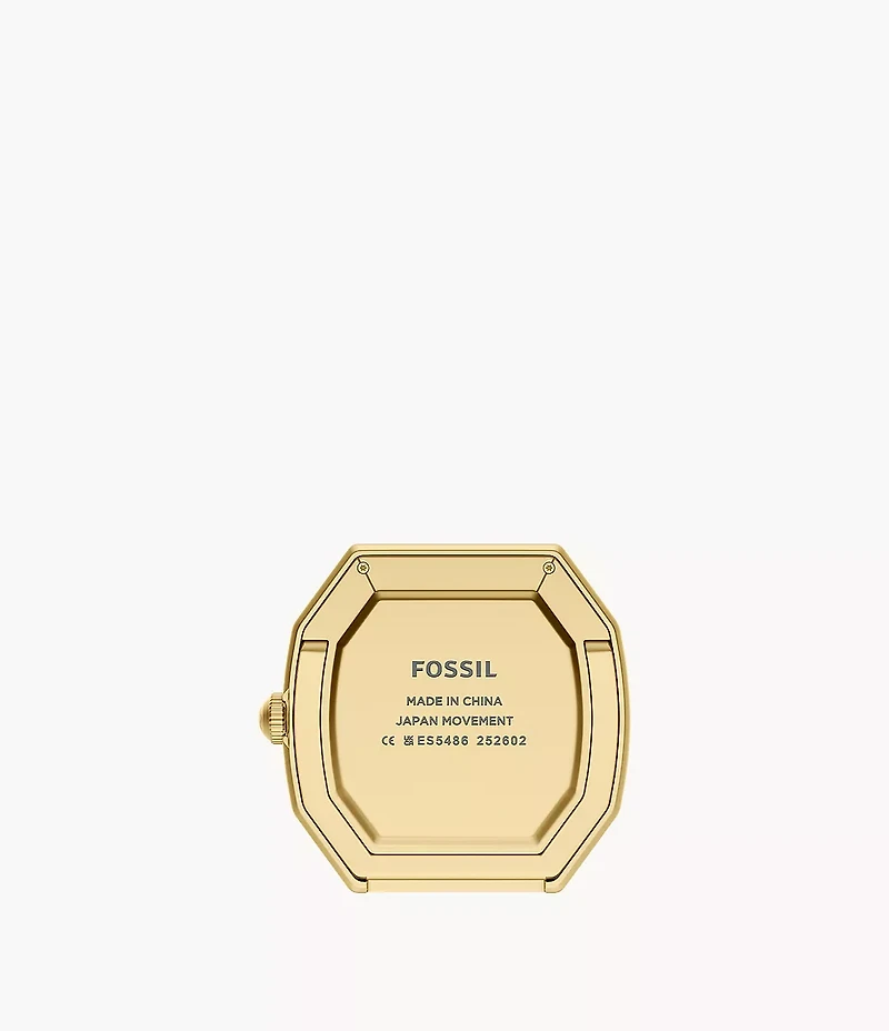 Harlow Three-Hand Gold-Tone Alloy Desk Clock