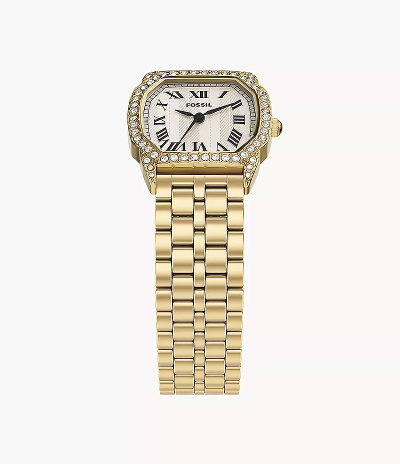 Harlow Three-Hand Gold-Tone Stainless Steel Watch