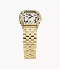 Harlow Three-Hand Gold-Tone Stainless Steel Watch