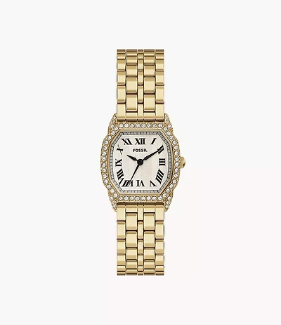 Harlow Three-Hand Gold-Tone Stainless Steel Watch