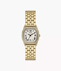 Harlow Three-Hand Gold-Tone Stainless Steel Watch