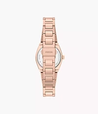 Everett 27mm Three-Hand Rose Gold-Tone Stainless Steel Watch
