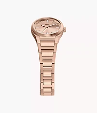 Everett 27mm Three-Hand Rose Gold-Tone Stainless Steel Watch