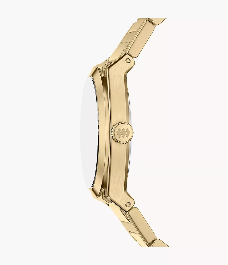 Everett 27mm Three-Hand Gold-Tone Stainless Steel Watch