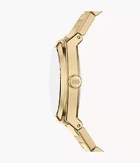 Everett 27mm Three-Hand Gold-Tone Stainless Steel Watch