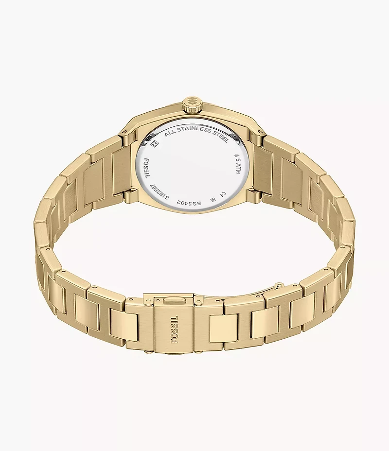 Everett 27mm Three-Hand Gold-Tone Stainless Steel Watch