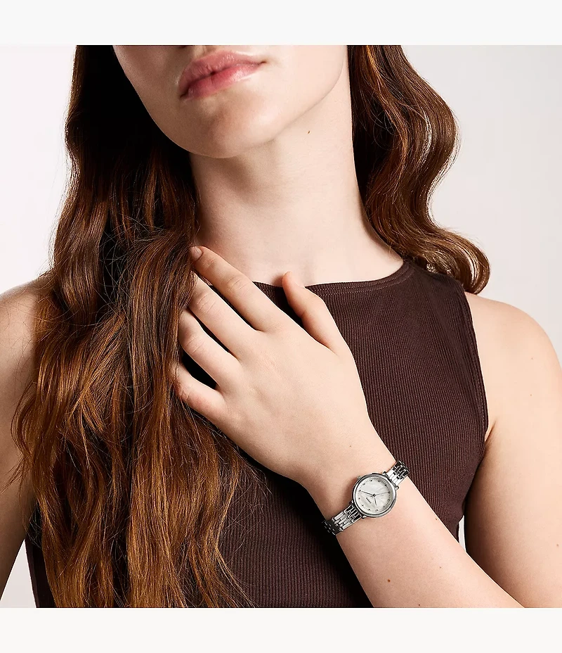 Heidi 26mm Three-Hand Stainless Steel Watch