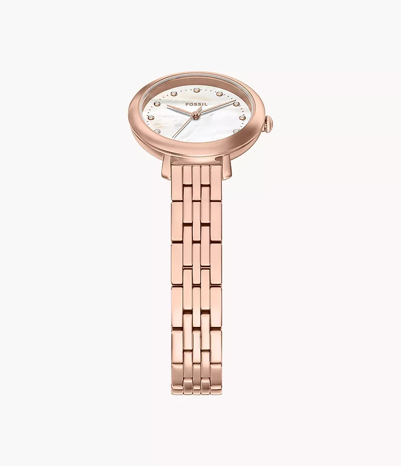 Heidi 26mm Three-Hand Rose Gold-Tone Stainless Steel Watch