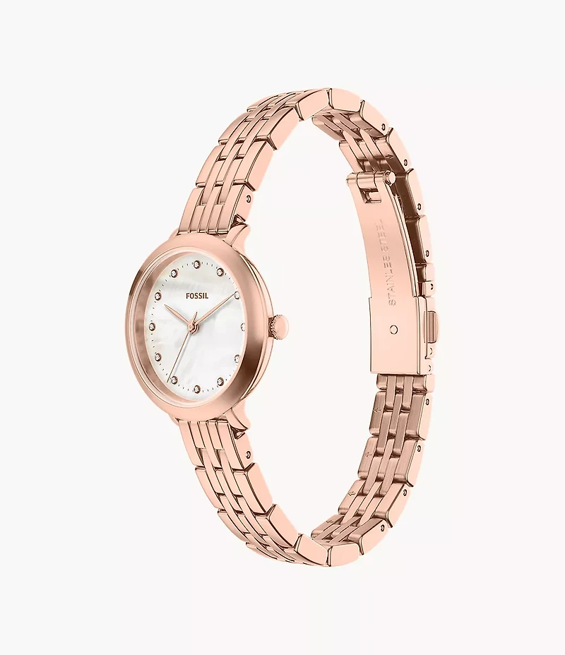 Heidi 26mm Three-Hand Rose Gold-Tone Stainless Steel Watch