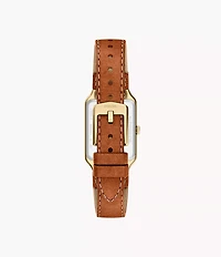 Raquel 23mm Three-Hand Date Medium Brown Leather Watch