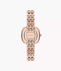 Emerson 30mm Three-Hand Rose Gold-Tone Stainless Steel Watch