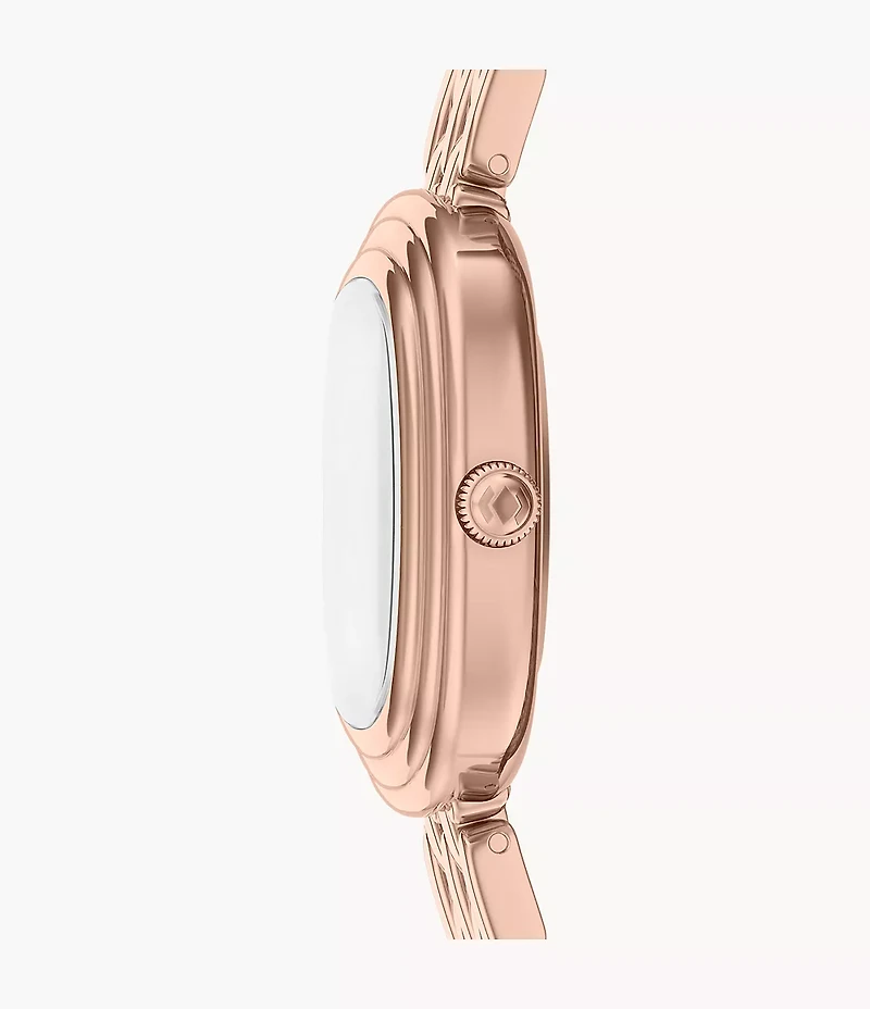 Emerson 30mm Three-Hand Rose Gold-Tone Stainless Steel Watch