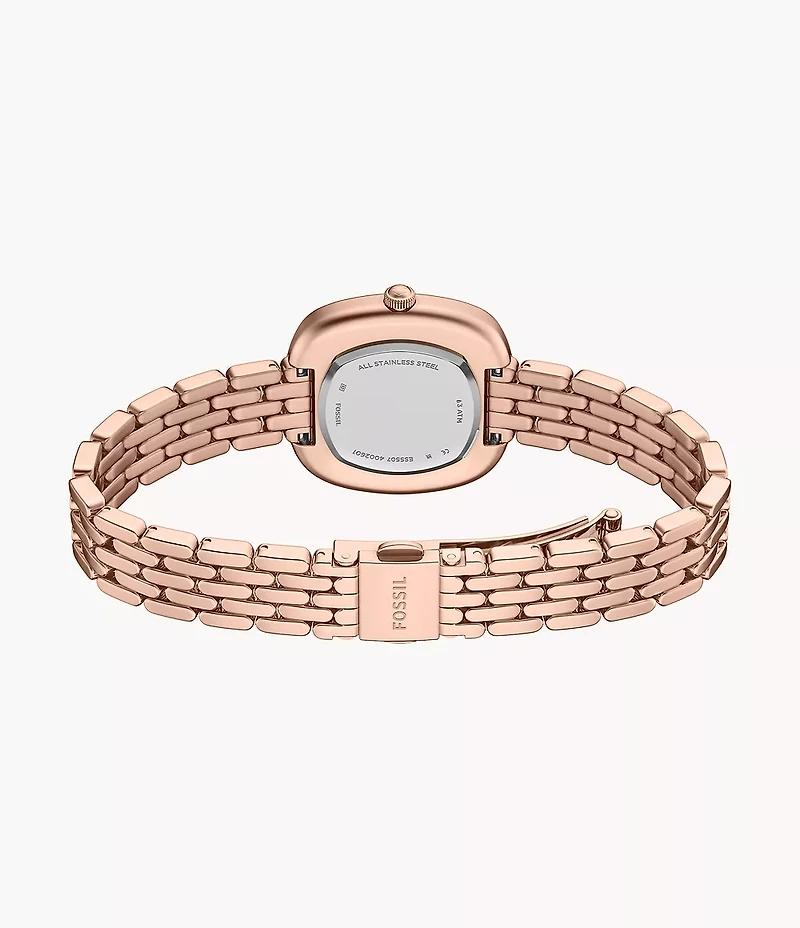 Emerson 30mm Three-Hand Rose Gold-Tone Stainless Steel Watch